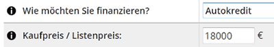 auswahl autokredit