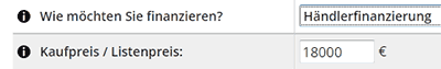 auswahl händlerfinanzierung