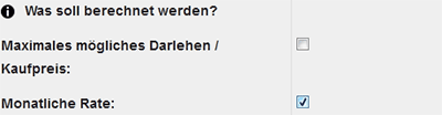 checkbox monatsrate
