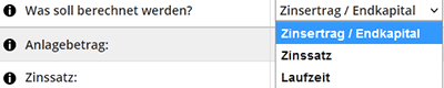 auswahl zinsertrag
